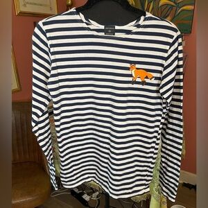 Y2k Harvey Faircloth Barneys New York Striped Bastille Fox Top. Size M. $150+